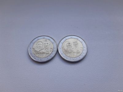 Лот: 18164181. Фото: 1. Люксембург 2 евро 2021 2 монеты... Европа
