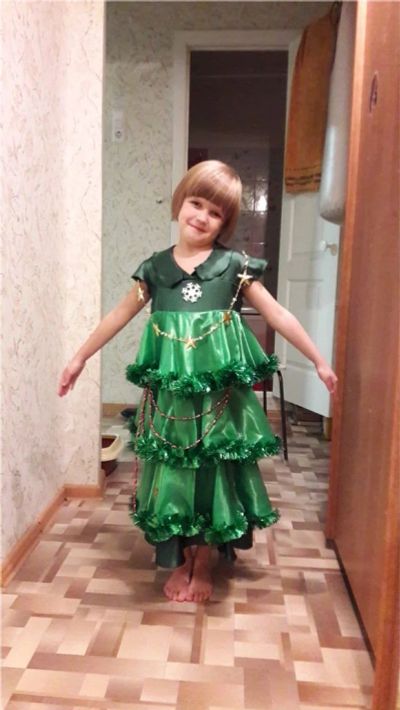 Лот: 10349508. Фото: 1. платье, костюм елочка наряд для... Детские карнавальные, праздничные костюмы