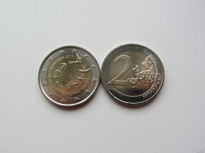 Лот: 14909811. Фото: 1. Словения 2 евро 2017 " 10 лет... Европа
