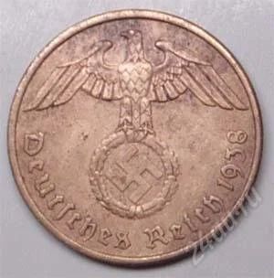Лот: 1530026. Фото: 1. Германия. 3-й Рейх. 2 рейх пфенниг... Германия и Австрия