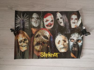 Лот: 5138219. Фото: 1. Плакаты Постер Slipknot. Аудиозаписи