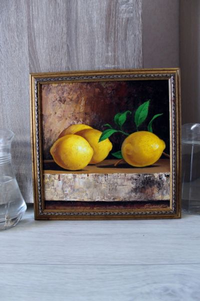 Лот: 15846167. Фото: 1. Натюрморт "Лимоны". Картины, рисунки
