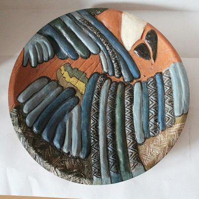 Лот: 8206723. Фото: 1. #9 Тарелка ручной работы из керамики... Керамика