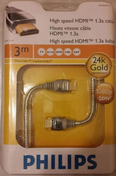 Лот: 7866628. Фото: 1. Кабель Philips SWV3433W/10 ( HDMI-HDMI... Шнуры, кабели, разъёмы