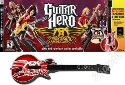 Лот: 41608. Фото: 1. Guitar Hero 3: Aerosmith + Беспроводная... Красноярск