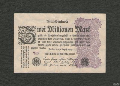 Лот: 9845327. Фото: 1. 2 миллиона марок 1923 года. Германия... Германия и Австрия