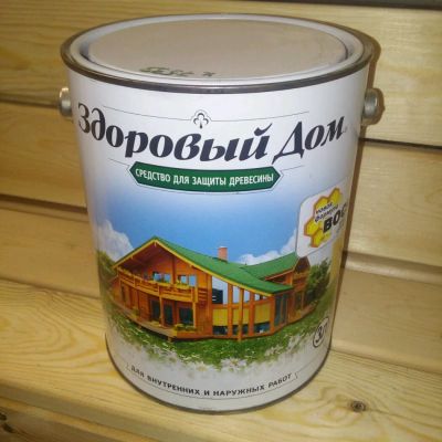 Лот: 11304635. Фото: 1. Пропитка Здоровый Дом Сосна 3л... Краски, лаки, растворитель