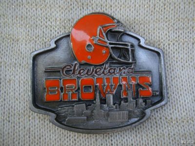 Лот: 9747214. Фото: 1. Байкерская пряжка Cleveland Browns... Аксессуары