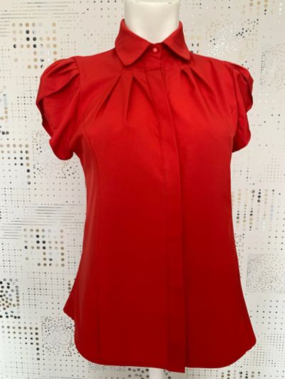 Лот: 20317578. Фото: 1. Блузка (красная), р. 42-44. Блузы, рубашки