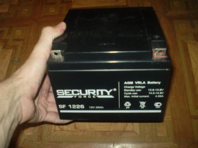Лот: 4920010. Фото: 1. Мощная АКБ для ИБП 12В 26А*ч Security... ИБП, аккумуляторы для ИБП