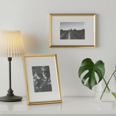 Лот: 12753499. Фото: 1. Рама, золотой - 21x30 см. Фоторамки, фотоальбомы