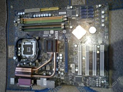 Лот: 2440229. Фото: 1. материнская плата MSI P45 NEO... Материнские платы