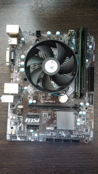 Лот: 17306069. Фото: 1. Мать MSI H110M PRO-D LGA 1151... Комплекты запчастей