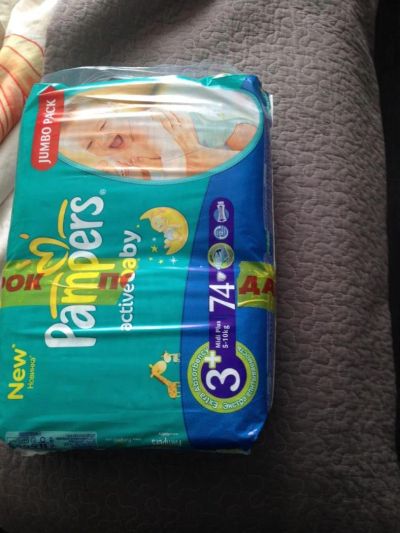 Лот: 4388831. Фото: 1. подгузники pampers aktive baby... Детская гигиена