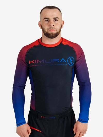 Лот: 25682394. Фото: 1. Рашгард KIMURA, Фиолетовый. Другое (спортивная одежда)
