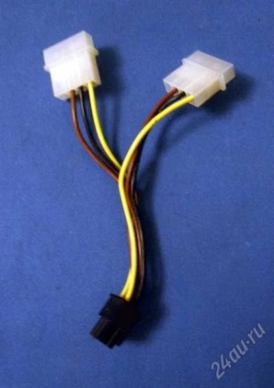 Лот: 1349811. Фото: 1. Переходник 2xMolex - 6pin (для... Шлейфы, кабели, переходники