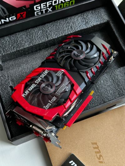 Лот: 25523929. Фото: 1. GeForce MSI GTX 1060 Gaming X... Видеокарты