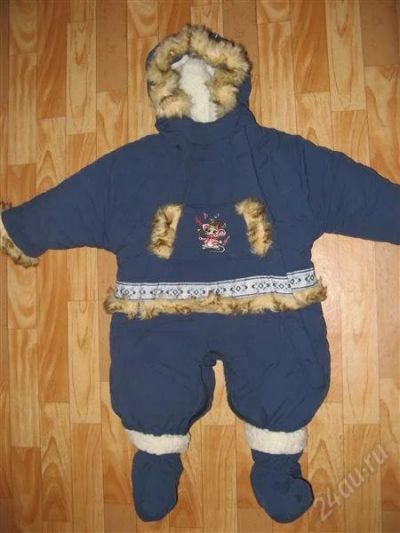 Лот: 1255451. Фото: 1. Комбинезон зимний на 6-12 мес... Верхняя одежда