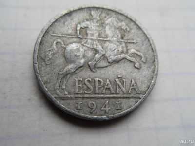 Лот: 9993538. Фото: 1. Испания 10 сентимо 1941. Европа