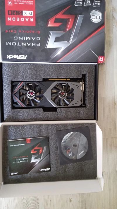 Лот: 17905826. Фото: 1. rx 590 ASRock Phantom Gaming. Видеокарты