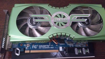 Лот: 4228321. Фото: 1. Gigabyte GeForce GTX 460. Видеокарты