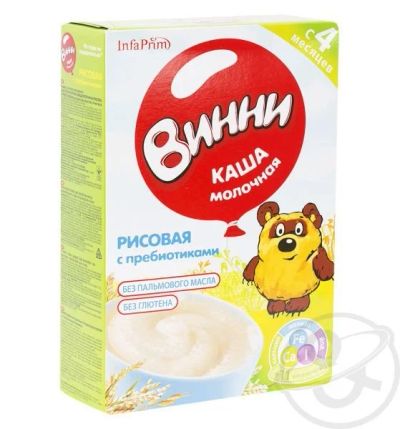 Лот: 5269034. Фото: 1. Каша Винни молочная с пребиотиками. Детское питание