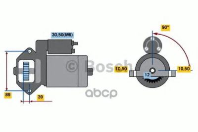 Лот: 14078985. Фото: 1. Стартер 12v 2,0kw Bosch арт. 0001109324. Другое (автозапчасти)