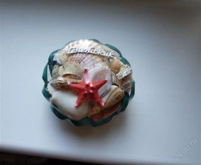 Лот: 1283503. Фото: 1. Сувенир с ракушками. Аксессуары