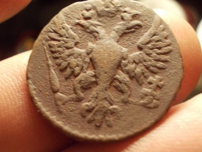 Лот: 12533396. Фото: 1. Очень хорошая денга 1748 года. Россия до 1917 года