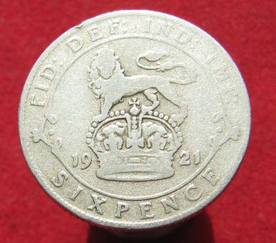 Лот: 15720934. Фото: 1. Серебро. Великобритания 6 пенсов... Остальные страны
