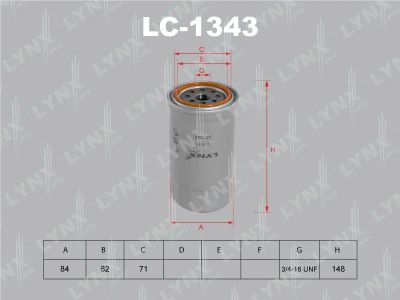 Лот: 13357025. Фото: 1. Lynx LC-1343 Масляный фильтр. Расходные материалы