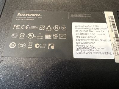 Лот: 22571353. Фото: 1. Lenovo z570. Ноутбуки