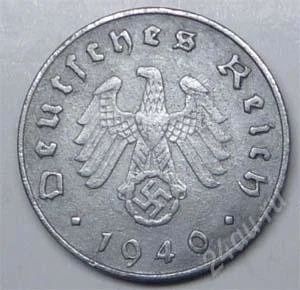 Лот: 1532570. Фото: 1. Германия. 3-й Рейх. 10 рейх пфенниг... Германия и Австрия