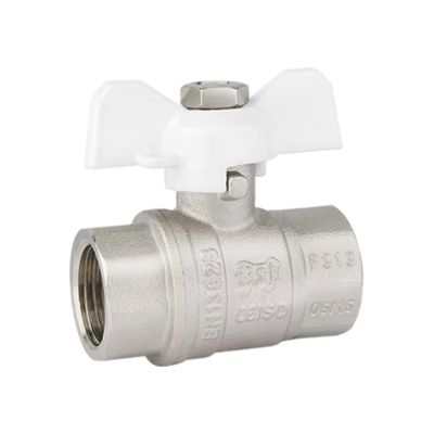 Лот: 24078504. Фото: 1. Кран для воды, 3/4", г-г, ручка-бабочка... Запорная и предохранительная арматура