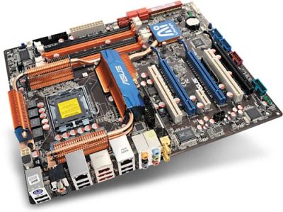 Лот: 6362235. Фото: 1. Мощная ASUS P5E3 Premium/WiFi-AP... Материнские платы