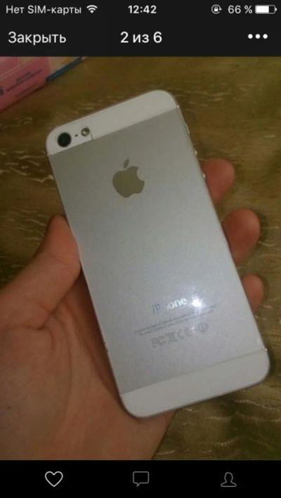 Лот: 10223363. Фото: 1. iPhone 5 32gb. Смартфоны