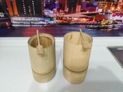 Лот: 16539744. Фото: 1. Стаканы из бамбука. Кружки, стаканы, бокалы