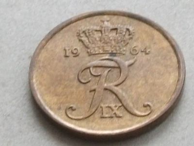Лот: 9523576. Фото: 1. Монета 5 эри пять оре ери Дания... Европа