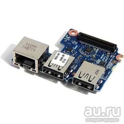 Лот: 11638923. Фото: 1. Плата USB/RJ-45/SD (p/n: 738400-001... Платы расширения, контроллеры, доп. порты