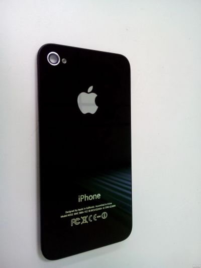 Лот: 12317085. Фото: 1. Задняя крышка iPhone 4 чёрный. Корпуса, клавиатуры, кнопки