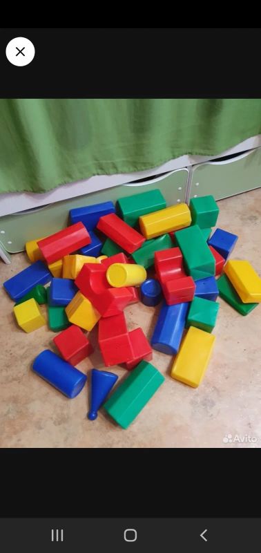 Лот: 23542305. Фото: 1. Мешок больших кубиков 47шт. Развивающие