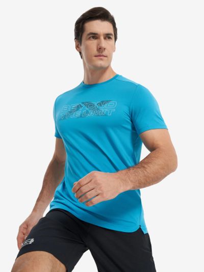 Лот: 25538228. Фото: 1. Футболка мужская Athlex, Голубой. Другое (спортивная одежда)