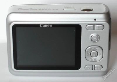 Лот: 2822444. Фото: 1. Canon A480 серебристый, совсем... Цифровые компактные
