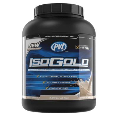 Лот: 3534774. Фото: 1. Протеин PVL Iso Gold (Спортивное... Спортивное питание, витамины