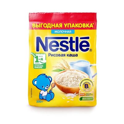 Лот: 13333315. Фото: 1. Каша молочная Nestle (рисовая). Детское питание