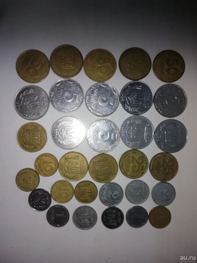 Лот: 15071308. Фото: 1. Копейки Украина 1991-2006 32шт. Европа