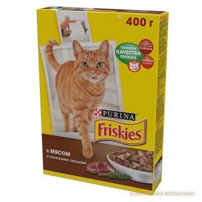 Лот: 10333599. Фото: 1. Friskies пачка 400гр "C мясом... Корма