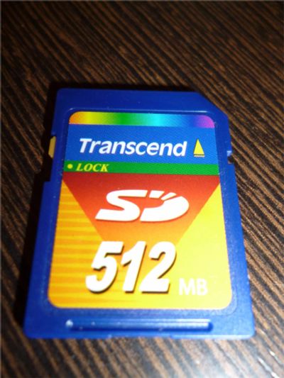 Лот: 6852490. Фото: 1. Карта памяти Transcend SD 512mb. Карты памяти