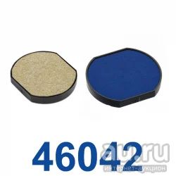 Лот: 16540819. Фото: 1. IDEAL 6/46042 (d 42 мм) - синяя... Печати, штампы, оснастки