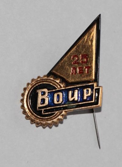 Лот: 9944092. Фото: 1. Знак: ВОИР 25 лет. Всероссийское... Юбилейные